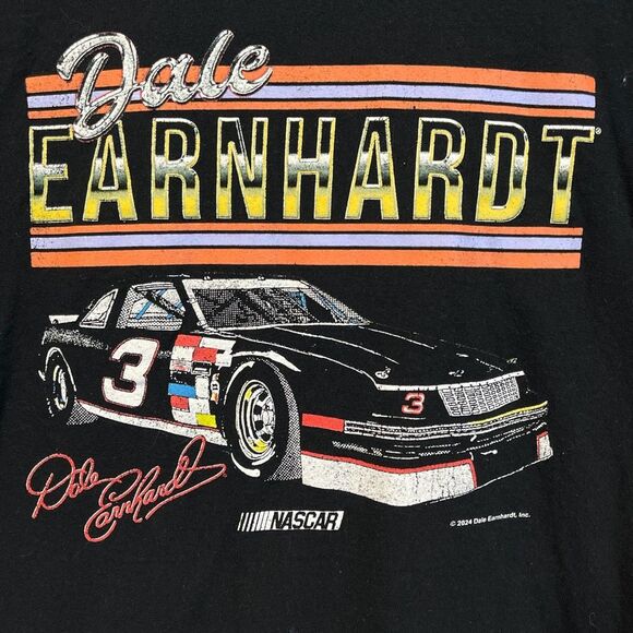 NASCAR Dale Earnhardt Men’s Graphic T-Shirt Race Car Print Black XL Racing Tee - Picture 2 of 9